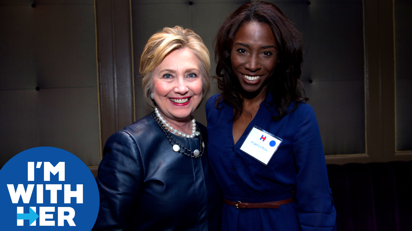Angelica Ross and Hillary Clinton