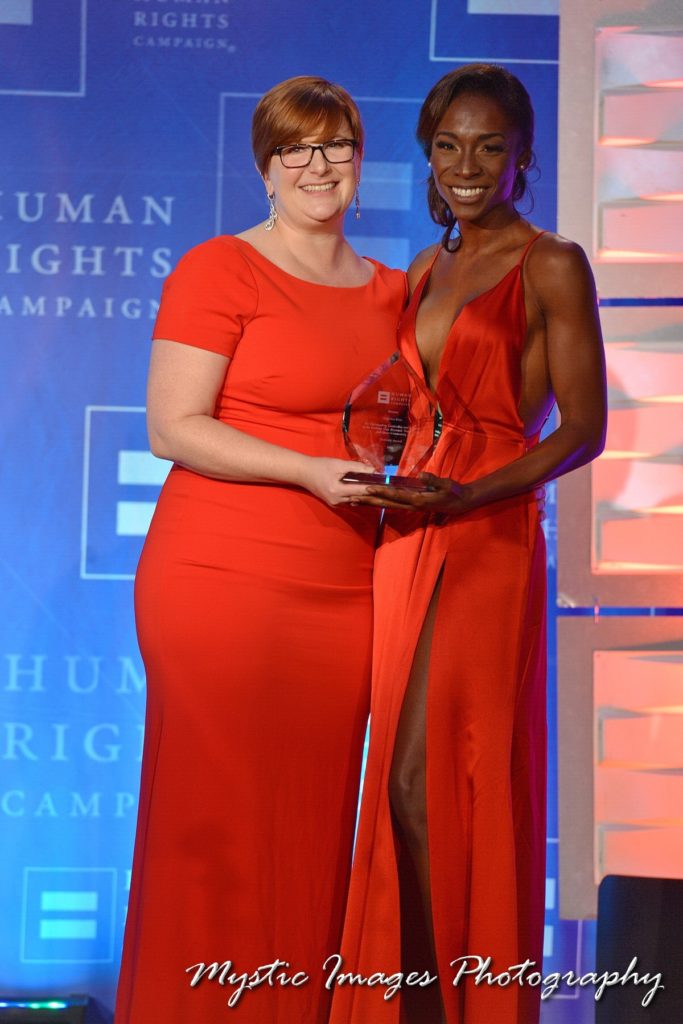 Angelica Ross Accepts the HRC Visibility Award